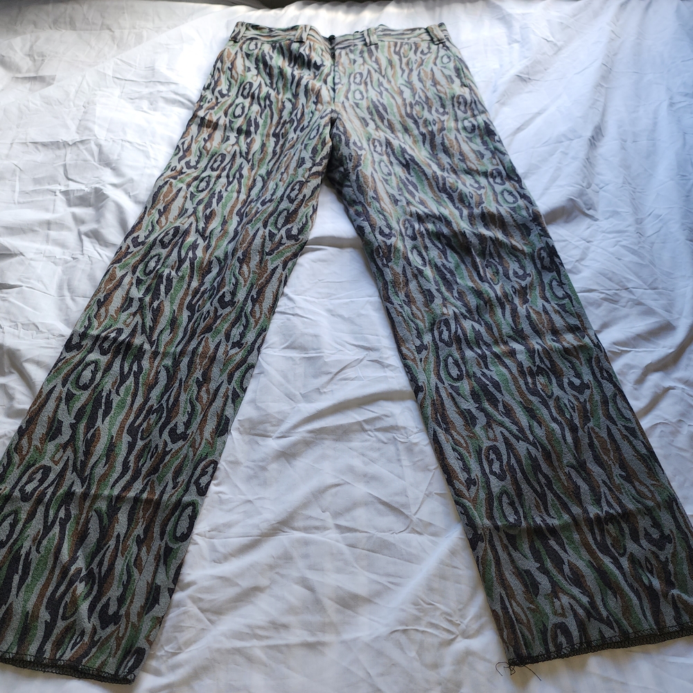 WOOLRICH VTG SHADOW BARK CAMO MULTICOLOR PANTS MEN'S SIZE 36/36 IS USED